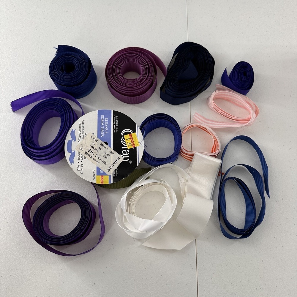 Lot of‎ ribbon and trims for sewing, scrapbooking, journaling or other crafts a